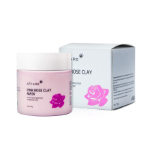 Unisex Skin Care Anti Acne Clearing Pores Purifying Hydrating Cleaning Facial Rose Pink Clay Mask